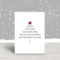 Downloadable Digital Christmas Card with Christmas tree shape made from words