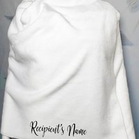 An incredibly soft fleece BLANKET SCARF for your Soul Sister, personalized blanket scarf, fleece scarf, wrap for best friend, Christmas gift