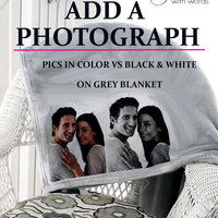 A gift of gratitude and hugs on a cozy fleece blanket for friends.