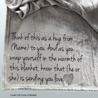Personalized Memorial Throw Blanket for someone who has lost a family member or friend, memorial blanket, gift of sympathy, bereavement gift