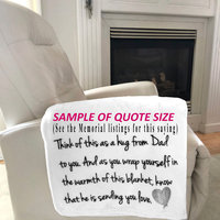 Personalized  self care blanket, personalized cozy blanket to remind yourself of how proud you are of yourself.