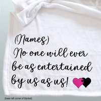 Funny Personalized Throw Blanket for a Friend with option to add a photograph