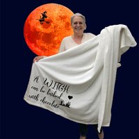A personalized Halloween Throw Blanket, Halloween gift, gift for the Halloween lover
