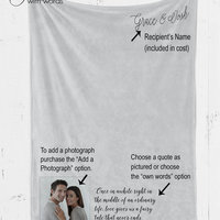Personalized gift for your daughter or son, Christmas gift from parents, personalized throw for child, living your dream