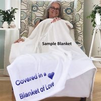 Personalized Memorial Throw Blanket for someone who has lost a family member or friend, memorial blanket, gift of sympathy, bereavement gift