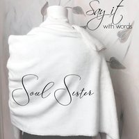 An incredibly soft fleece BLANKET SCARF for your Soul Sister, personalized blanket scarf, fleece scarf, wrap for best friend, Christmas gift