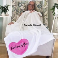 This personalized throw blanket is perfect for someone feeling overwhelmed and needs a hug and needs to remember to straighten their crown