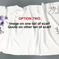 Warm fleece wrap, BLANKET SCARF with original drawing, fleece blanket scarf, fleece wrap with your message, a scarf that will hug
