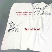 Warm fleece wrap, BLANKET SCARF with original drawing, fleece blanket scarf, fleece wrap with your message, a scarf that will hug