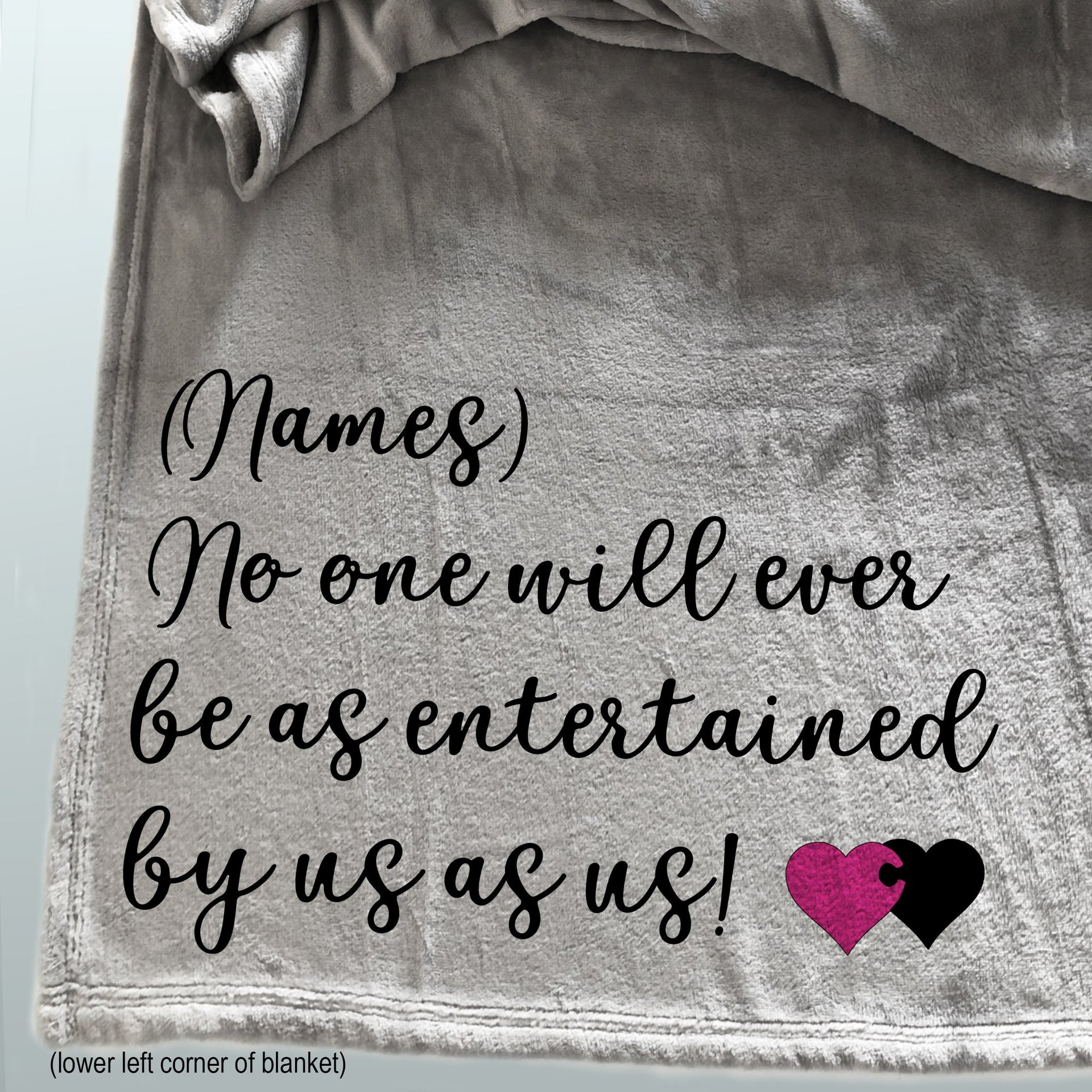 Funny Personalized Throw Blanket for a Friend with option to add a photograph