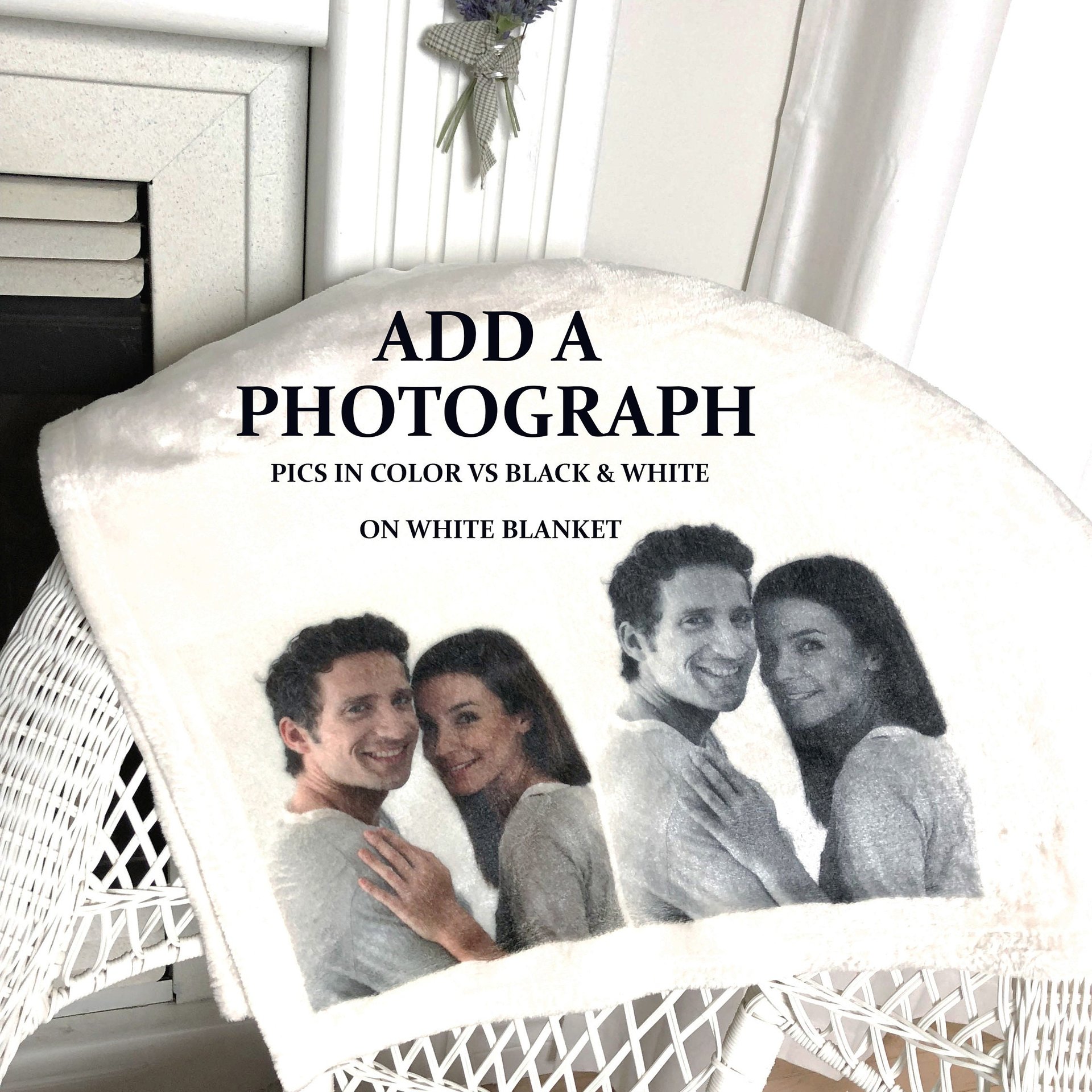 Personalized throw blanket for a friend, a message of friendship, love and shared memories.