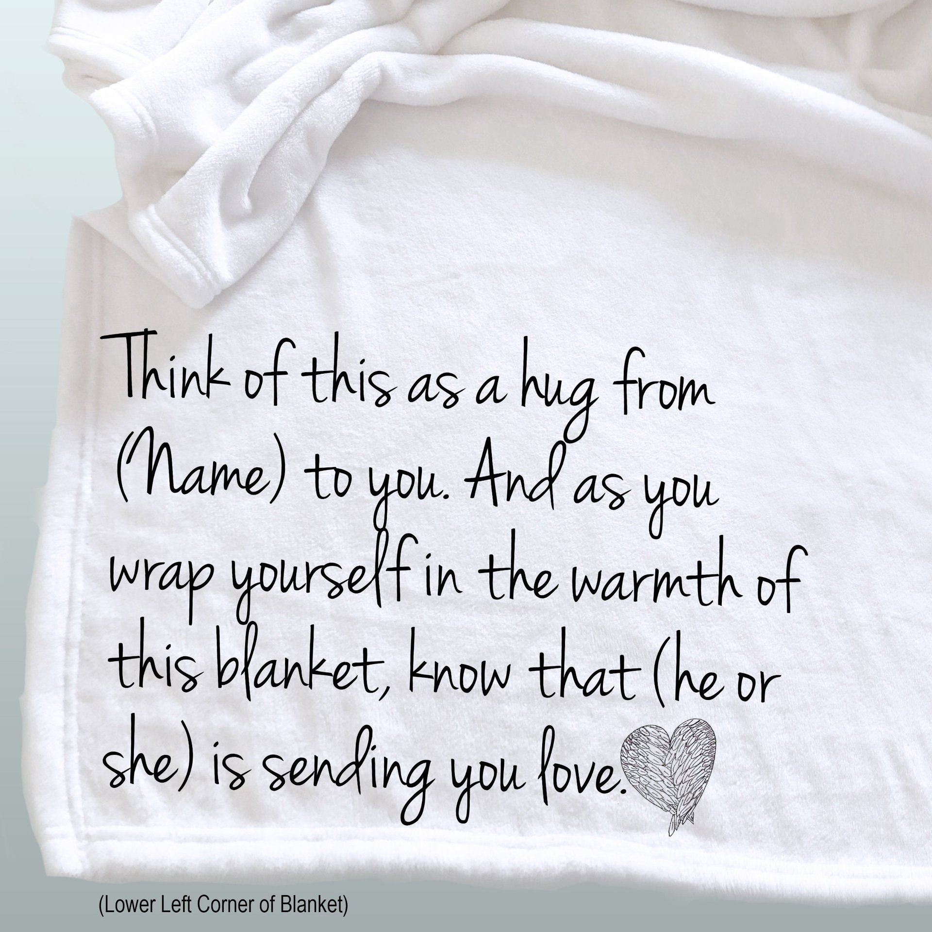 Personalized Memorial Throw Blanket for someone who has lost a family member or friend, memorial blanket, gift of sympathy, bereavement gift
