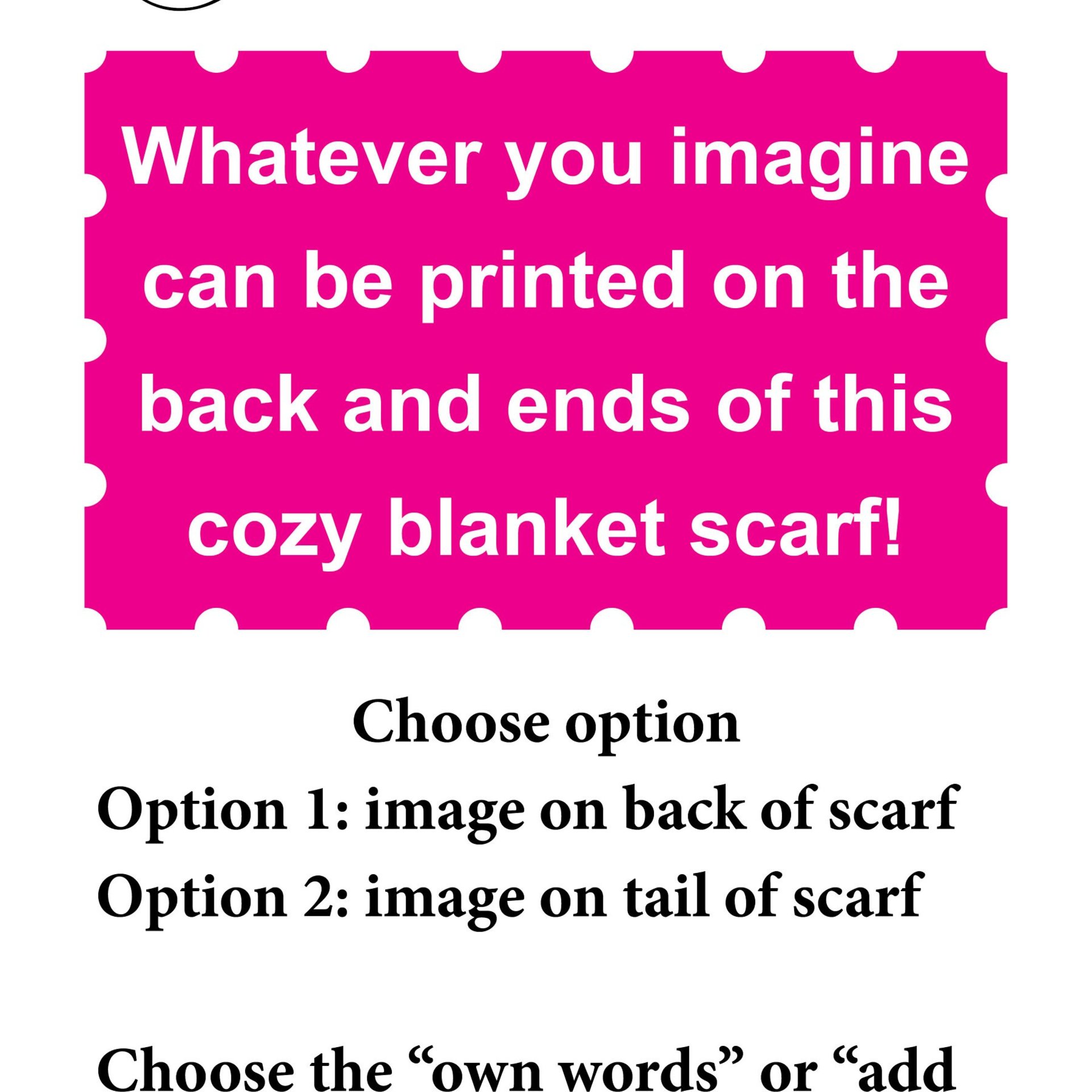 Warm fleece wrap, BLANKET SCARF with original drawing, fleece blanket scarf, fleece wrap with your message, a scarf that will hug