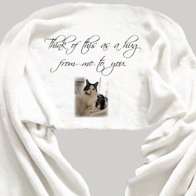 Personalized Pet Lover Gift, personalized fleece scarf, memorial pet gift, Sympathy gift, loss of pet, word scarf, hug from Pet to You