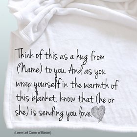 Personalized Memorial Throw Blanket for someone who has lost a family member or friend, memorial blanket, gift of sympathy, bereavement gift