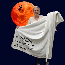 A personalized Halloween Throw Blanket, Halloween gift, gift for the Halloween lover
