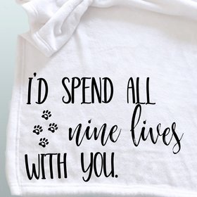 Personalized Custom Throw Blanket for a Pet Lover, loss of cat memorial, sympathy blanket for loss of beloved cat, word blanket, photo blanket.