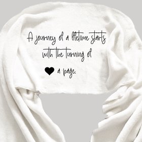 Personalized Fleece Scarf for Book Lover, Gift for Book Lover