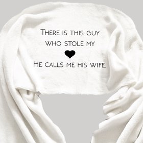 Personalized Custom Fleece Scarf for Him