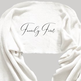 Personalized Fleece Scarf celebrating a family get together, Christmas, or write your own words to make it extra special