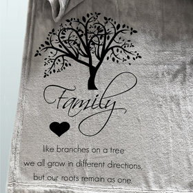 Family Tree Blanket, personalized gift for the Family Tree blanket that includes the meaning of family, Christmas gift for family