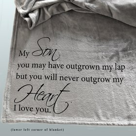 Personalized Custom throw blanket gift for your Son