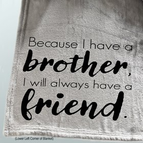 Personalized throw blanket for your brother, brother gift personalized throw blanket, gift for your brother, fleece blanket for brother 