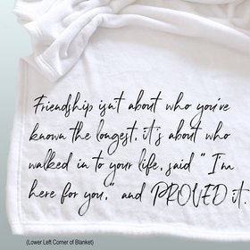 Personalized friendship throw blanket, best friend gift, friendship blanket, gift of gratitude, photo blanket, personalized gift for friend