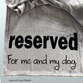 Funny Father's Day personalized throw blanket for Dad, personalized gift for pet lover, Dad and his dog