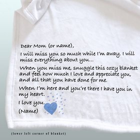 Personalized gift for Mom or Dad, going away to college, gift for parent or friend that you will miss when you go away, goodbye gift