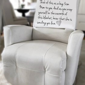 Sympathy blanket for loss of Mom, a keepsake of remembrance, memorial blanket, gift of sympathy, bereavement, comfort grieving