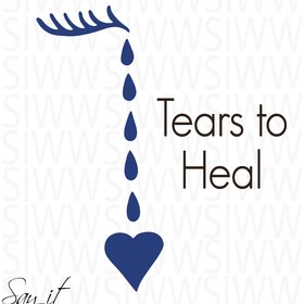 SVG file, tears to heal hand drawn, SVG file for cutter, original SVG design, eye tears and heart, dxf, eps, png, eps, jpg files
