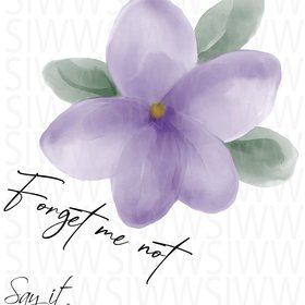 Sublimation Forget Me Not watercolour design, PNG file for sublimation, forget me not png, watercolour flower png, forgetmenot clip art
