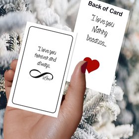 Digital Printable Nanny affirmation, Christmas message cards to tell Nanny all the reasons you love her, Christmas gift for Nanny.