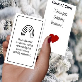 Digital Printable Granny affirmation cards, Christmas message cards to tell Granny all the reasons you love her, Christmas gift for Granny.