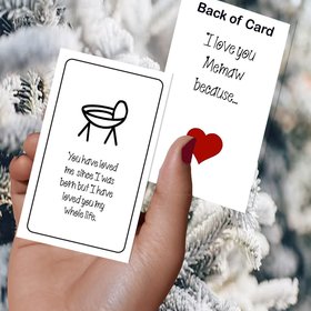 Digital Printable Memaw affirmation, Christmas message cards to tell Memaw all the reasons you love her, Christmas gift for Memaw